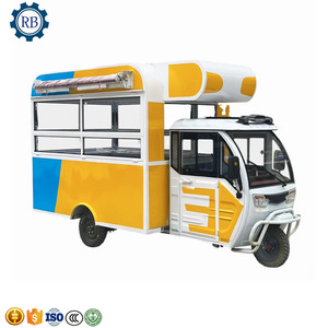 Cute Little Food Truck Mobile Street Coffee Trailer BBQ Candy Food Cart Multifunction Ice-Cream Car Snack Production <strong>Line</strong> - Product Image 6