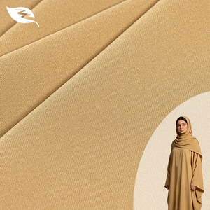 Abaya <span class=keywords><strong>de</strong></span> Nuevo Diseño 2026, Tela Crepé <span class=keywords><strong>de</strong></span> Buena Textura, Vestido Formal Negro/Colores para Mujer - Product Image 1