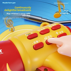 Nuevo Altavoz Eléctrico con Simulación de Grabación y Cambio de Voz, Amplificador de Música, Juguete Educativo <span class=keywords><strong>para</strong></span> Niños, Trompeta de Plástico - Product Image 4