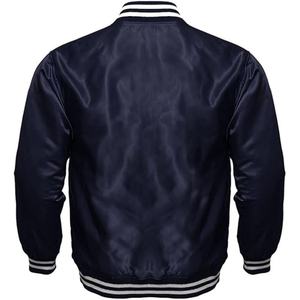 Chaqueta Universitaria Americana Original de Alta Calidad, Nueva Colección, Personalizable, Estilo Bomber, Satén y Lona, para Invierno - Product Image 6