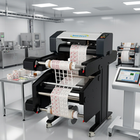 Machine de découpe automatique Bascocut Roll-to-Roll avec système d'élimination des déchets pour l'étiquetage, les autocollants, les films, la découpe de précision