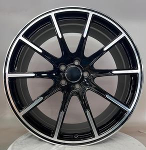 Nouvelles jantes Geruida S1-00133 18-24 personnalisées, noir brillant usiné, multi-rayons, pressées 12000T, homologuées DOT pour <span class=keywords><strong>Mercedes</strong></span>, en aluminium forgé 6061 T6 - Product Image 1