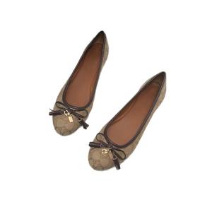 Nouvelles Chaussures Plates Confortables à Bout Rond et Nœud en Tissu en Forme de C, Style Européen et Américain, pour Femme - Product Image 6