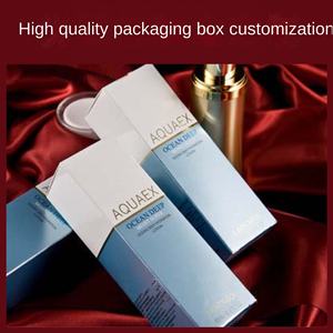 Boîte cadeau pour cosmétiques et gâteaux de lune, en carton <span class=keywords><strong>blanc</strong></span> et en carton ondulé, avec <span class=keywords><strong>flocage</strong></span> et logo imprimé en relief - Product Image 2