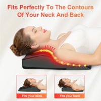Comfier vente en gros massage par vibration masseur lombaire oreiller cervical multifonctionnel cou oreiller lombaire masseur de dos