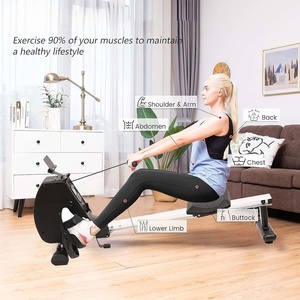 VIGFIT Rameur magnétique pliable silencieux moderne pour usage domestique, équipement de fitness pour brûler les graisses du corps entier, machine à ramer d'intérieur - Product Image 6