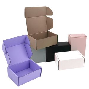 مصنع مطبوع ملون لتعبئة الهدايا والأحذية والملابس صندوق مضلع ورقي بريدي صناديق شحن للشركات الصغيرة - Product Image 1