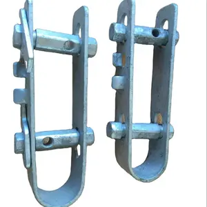 Cuerda de alambre de acero tensor doble granizo Collar de ancla de la abrazadera
