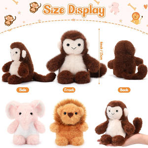 Peluche de Animales del Bosque, Suave y Esponjoso, <span class=keywords><strong>Serie</strong></span> Bosque, Mono, Elefante, León, Regalo de Cumpleaños para Niños, Juguete de Diseñ<span class=keywords><strong>o</strong></span> para San Valentín - Product Image 2