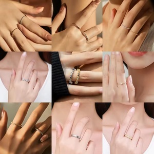 Vente <span class=keywords><strong>en</strong></span> gros de bagues <span class=keywords><strong>en</strong></span> <span class=keywords><strong>argent</strong></span> 925 pour femmes vintage plaqué or 18 carats pour mariage fiançailles cadeau fête anniversaire diamant zircon <span class=keywords><strong>pierre</strong></span> - Product Image 4