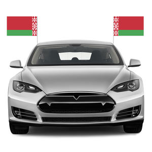 Рекламный флаг Belarus 12x18, персонализированный флаг из полиэстера с пластиковым стержнем - Product Image 4