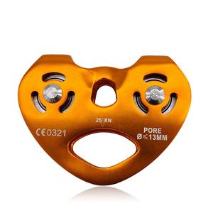 Polea de <span class=keywords><strong>escalada</strong></span> de polea doble de doble eje para coche de Cable de aleación de aluminio de alta resistencia con polea de coche de Cable de buena estabilidad - Product Image 1