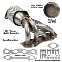 Collecteur d'échappement à haut débit pour Toyota RAV4 2001-2005 2.0L 1AZ-FE 2006-2008 2.4L 2AZ-FE 25051-28080 Ajustement direct SANS CODE D'ALERTE