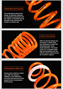 Eddystar hiệu suất cao phụ tùng ô Tô GIảm lò xo giảm cơ thể cuộn thích hợp cho 10-13 Volkswagen golf 6 GTI Scirocco r2.0t - Product Image 4