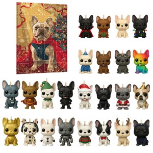 Caja de calendario de Adviento de acrílico de perro personalizado con cajones | Organizador de exhibición de caja de regalo de <span class=keywords><strong>cuenta</strong></span> regresiva de Navidad colgante reutilizable - Product Image 2