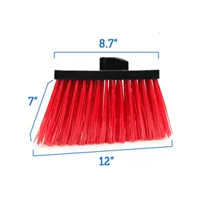 Wholesale Household High Quality 2 In 1 Brushes Scrubbing Angle Plastic Floor Cleaning Broom Sweeping Plastic Pet Broom Head