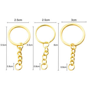 طقم حلقات مسطحة ذهبية 25 أو 30 بسعر الجملة مع حلقة منفصلة قابلة للتخصيص - Product Image 2