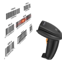 Escáner de Código de Barras Inalámbrico de Mano MJ2810 1D con Bluetooth para Inventario