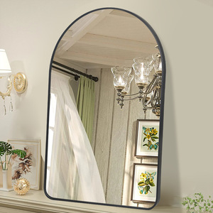 Phòng Tắm Hiện Đại Tường Gương Nhà Sản Xuất Của Cổ Điển Trang Trí Nội Thất Vòm Cổ Điển Kim Loại Đóng Khung Tắm Thủy Tinh Tối Giản Thiết Kế Cho Khách Sạn - Product Image 3