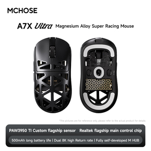 Ratón Inalámbrico MCHOSE A7X Ultra de Aleación de Magnesio para Juegos, Inalámbrico, PAW3950TI, Ligero - Product Image 3
