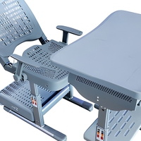 Ensemble bureau et chaise réglables en hauteur pour étudiants, bureau de sieste pour les salles de classe du primaire et du collège