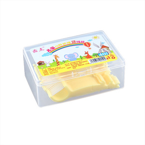 Children's Dental Floss Picks 40Pcs <b>Flat</b> Plastic Disposable Baby Oral Care - Product Image 1