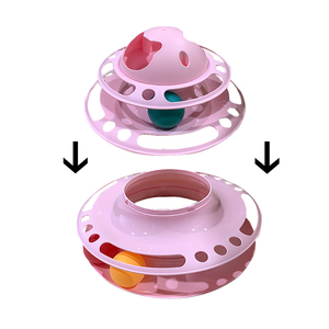 Nouveau Design Interactif En Plastique Pour Animaux de Compagnie Chat Disque Jouet de <span class=keywords><strong>Griffoir</strong></span> de Chat Jouets - Product Image 4
