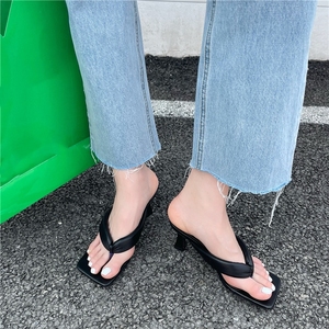 Nuove Ciabatte Estive da Donna alla Moda con <span class=keywords><strong>Tacco</strong></span> <span class=keywords><strong>Basso</strong></span>, Infradito, Sandali Quadrati con Punta Aperta di Alta Qualità - Product Image 3