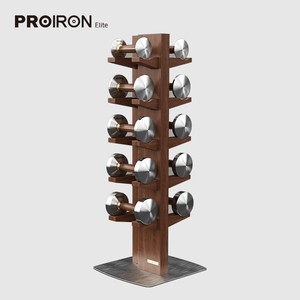 <span class=keywords><strong>Proiron</strong></span> 2kg moda lujo regalo nogal mango acero sólido cromado mancuerna levantamiento de pesas mancuerna - Product Image 2