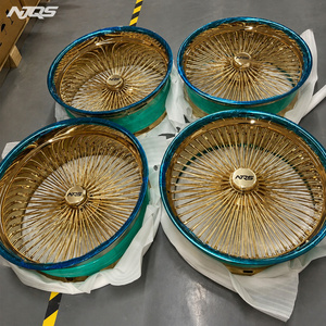 NJQS 24 Zoll 5x114.3 Felgen Komplett Gold 26 Zoll Speichenräder - Product Image 5