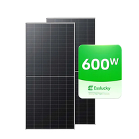 ESSLUCKY Onduleur hybride solaire de type N pour système de panneaux solaires, conception flexible, panneaux 200W, générateur 300W, aluminium anodisé
