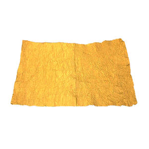 Papier d'aluminium de qualité alimentaire, doux, imprimé avec motif poisson et Noël, couleur or, 12 microns, épais et coloré - Product Image 4