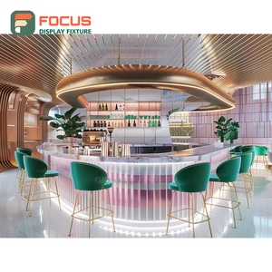 ตู้โชว์กาแฟสไตล์ร่วมสมัย สีวอลนัทดำ พร้อมพื้นที่จัดแสดงอุปกรณ์เสริม ตู้โชว์ร้านกาแฟบูติก - Product Image 5