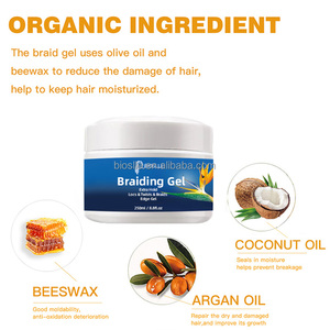 Gel pour cheveux non gras à tenue extra ferme de marque privée Confiture de tressage claire brillante pour tresse torsadée Loc <span class=keywords><strong>N</strong></span> tenue forte - Product Image 4