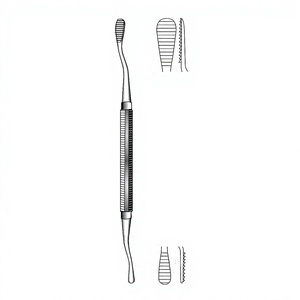 Lime à os Miller-Colburn, longueur 18 cm / 7 pouces, largeur 7 mm et 5 mm, instrument de limeage osseux à double extrémité avec dents plates - Product Image 1