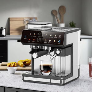 Machine à expresso professionnelle avec moulin intégré et réservoir à lait, 20 bars, machine à expresso automatique, écran tactile intelligent, machine à café glacé - Product Image 6