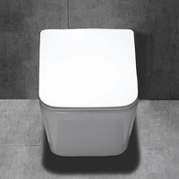 WC suspendu en céramique Empolo avec réservoir encastré, style européen, pour fixation murale