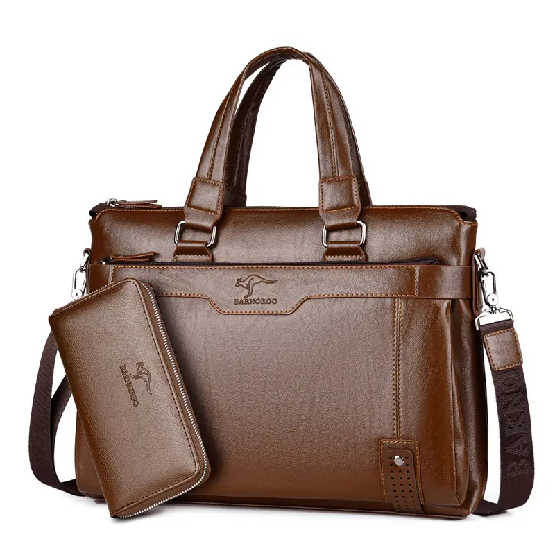 Business Messenger Leather Laptop Bag For Men