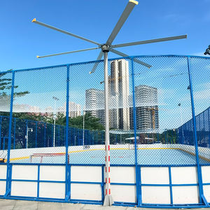 Grand <span class=keywords><strong>ventilateur</strong></span> sur pied HVLS extérieur de 14-16ft avec onduleur 3m/5m contrôleur de vitesse de hauteur de poteau montage de <span class=keywords><strong>ventilateur</strong></span> de plafond - Product Image 4