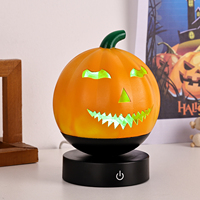 Proyector de Luz RGB de Colores, Recargable, con Forma de Calabaza, Lámpara Nocturna 3D para Niños, para Halloween, Sala de Estar