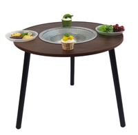Table de pique-nique multifonctionnelle en MDF réglable, pour camping en plein air, barbecue, cuisinières à gaz et à induction, logo personnalisé pour les distributeurs étrangers