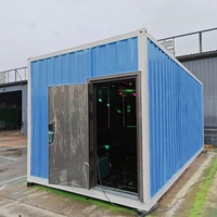 Maison conteneur mobile insonorisée à structure en acier, moderne, à assemblage rapide, pour logement sur chantier de construction