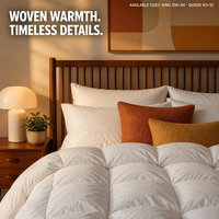Couette matelassée Xueruisha d'été 90 % duvet de canard blanc jacquard, avec compartiments, en coton, anti-déchirure, écologique, respirante et épaisse