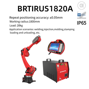 หุ่นยนต์อุตสาหกรรม Borunte BRTIRUS1820A แบบ 6 แกน รับน้ำหนักได้ 20 กก. ระยะเอื้อม 1850 มม. ความแม่นยำ 0.05 มม. มาตรฐาน IP54 สำหรับงานจัดเรียงและขนย้ายสินค้า - Product Image 1
