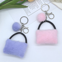 Porte-clés en peluche, mini sac à main, breloque en fausse fourrure, pendentif de sac, mignon, doux, Kawaii, vente en gros, personnalisé, OEM, ODM