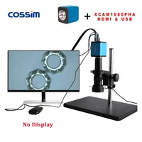 Mikroskop Stereo Zoom Kontinu 0.7X~4.5X untuk Perbaikan PCB dengan Kamera Digital