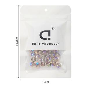 <span class=keywords><strong>Boule</strong></span> de cristal AB Aurora à 96 facettes, accessoires de bijoux DIY, perles en verre naturel en vrac - Product Image 5