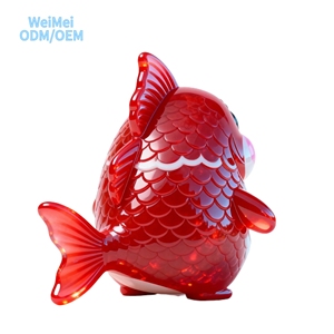 Tùy Chỉnh 3D Phim Hoạt Hình Mini Bức Tượng Dễ Thương Nhựa Cá Koi Bức Tượng Trang Trí Tiêm Đúc PVC Siêu Mềm Sang Trọng Nhỏ Máy Tính Để Bàn - Product Image 3