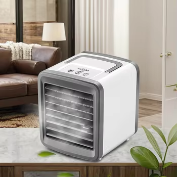 Portable 300ML Mini Air Conditioner Cooler for Home Office Bedroom Bladeless Fan with Cooling Feature for Rooms US Plug