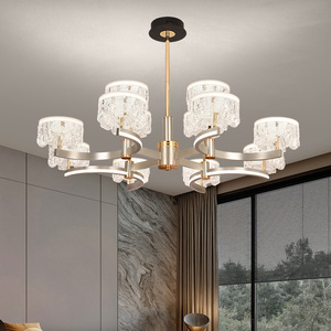 Lustre de salon à spectre complet en cristal, modèle Magic Bean, éclairage de hall, nouveau modèle 2025, éclairage de chambre de luxe léger pour style nordique - Product Image 2